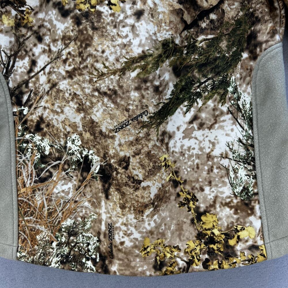 Cabela's Outfither Jacket Women's Small Brown Woodland Camo Softshell Hunting - Picture 13 of 15